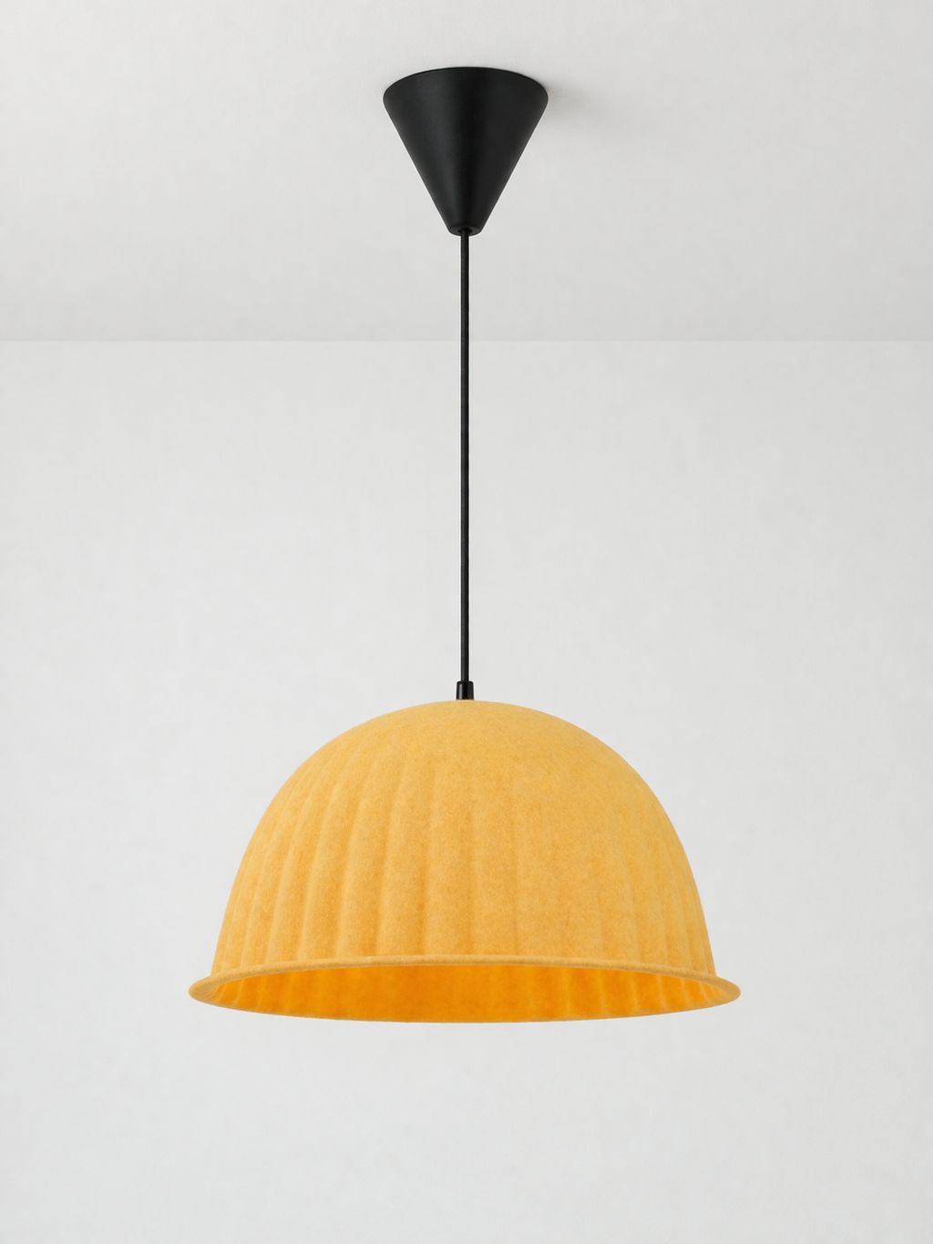 TEKLİ SARKIT SARI AVİZE  ULUNAY 45 CM